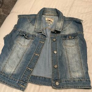 Hot Kiss Denim Vest Large